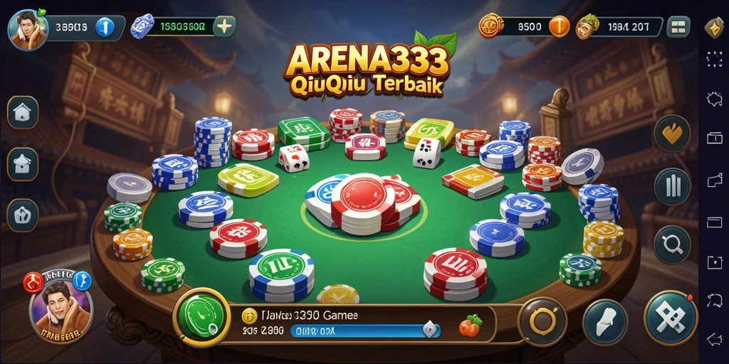 Tampilan gameplay QiuQiu yang menarik di ARENA333.