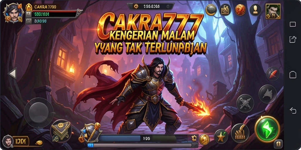 Screenshot gameplay CAKRA777 menampilkan suasana Horror yang mencekam dan penuh ketegangan.