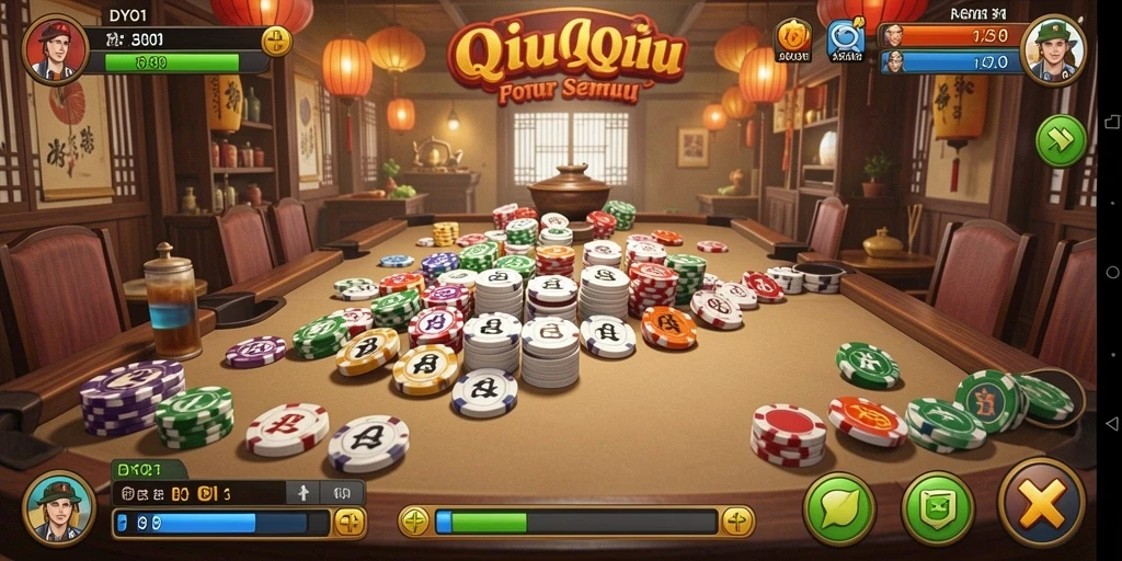 Tampilan gameplay menarik dari DYO1 QiuQiu