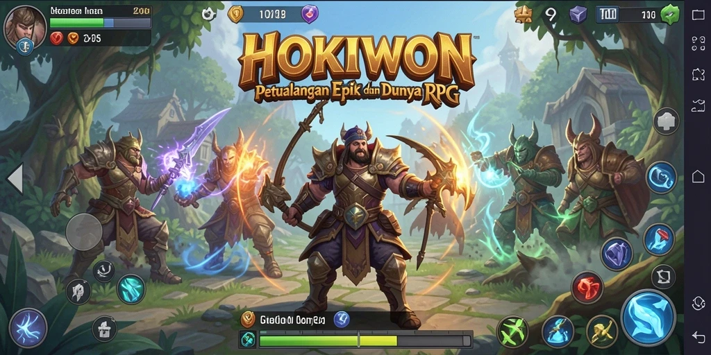 Tampilan gameplay HOKIWON yang memukau dan menantang.