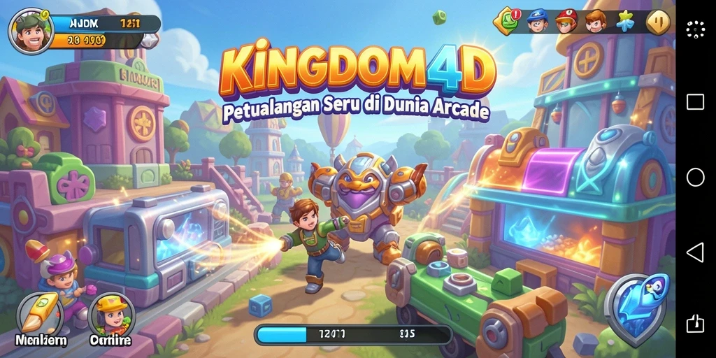 Tampilan gameplay KINGDOM4D yang menarik dan penuh aksi.