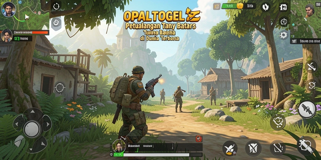 Tangkapan layar menampilkan aksi seru dalam dunia terbuka OPALTOGEL.