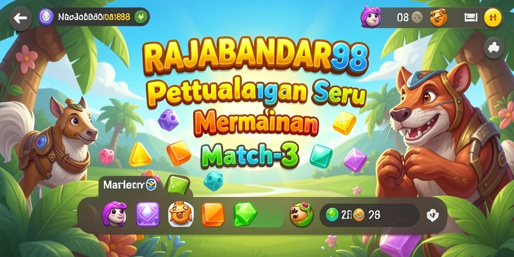 Gameplay seru RAJABANDAR88 yang penuh warna.
