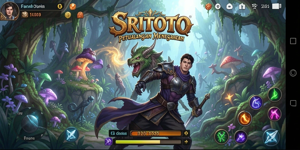 Tangkapan layar gameplay SRITOTO menampilkan aksi yang mendebarkan dan karakter yang memikat.