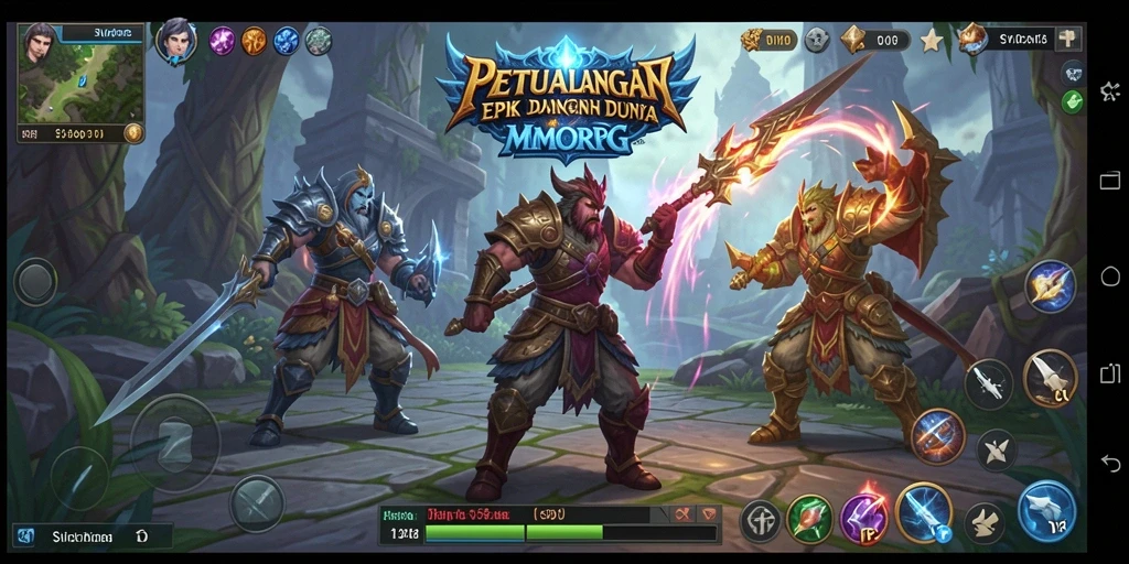 Screenshot utama SVIP2 menunjukkan aksi seru dalam gameplay MMORPG.