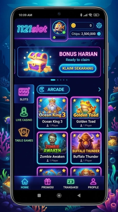 Fitur permainan slot yang beragam di 1121slot untuk pengguna.