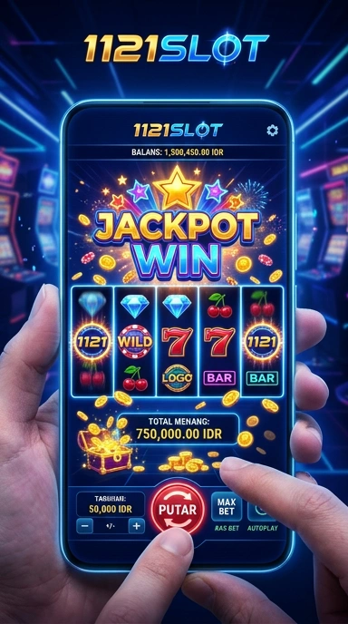 Antarmuka pengguna yang ramah di aplikasi 1121slot.